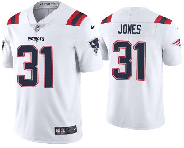 Men New England Patriots #31 Jonathan Jones Nike White Limited NFL Jersey->new england patriots->NFL Jersey